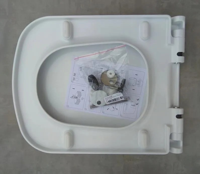 Cersanit COLOUR WC sedátko duroplast / antibakteriálne, biela, K98-0092