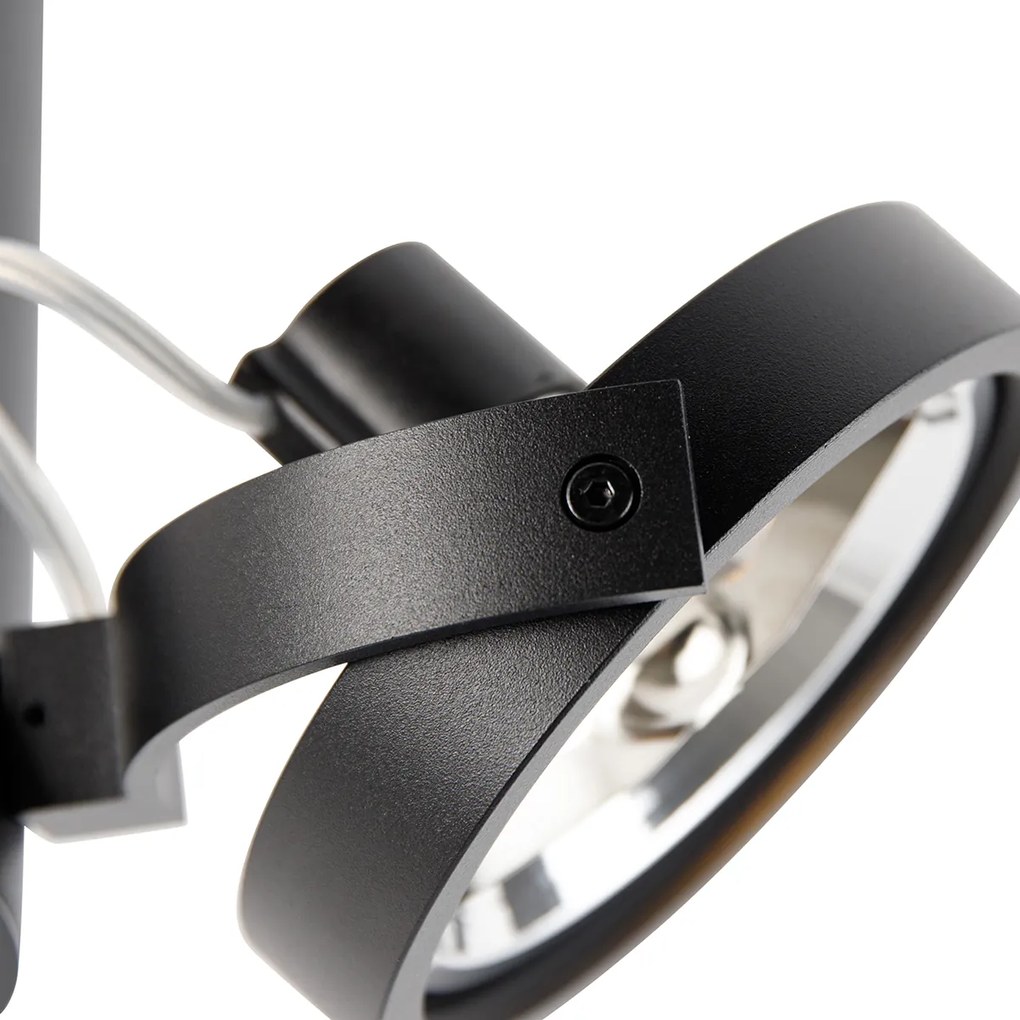 Moderné bodové svietidlo čierne nastaviteľné 2-svetlá - Goes