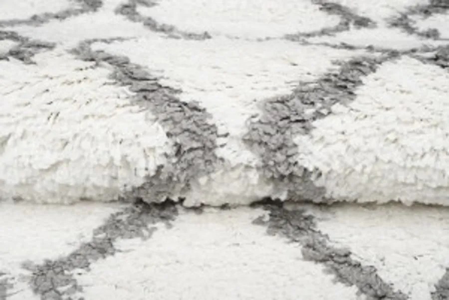 TA Koberec C090A KRÉMOVÁ/TMAVOSIVÁ BOHO Rozmer: 100x300 cm