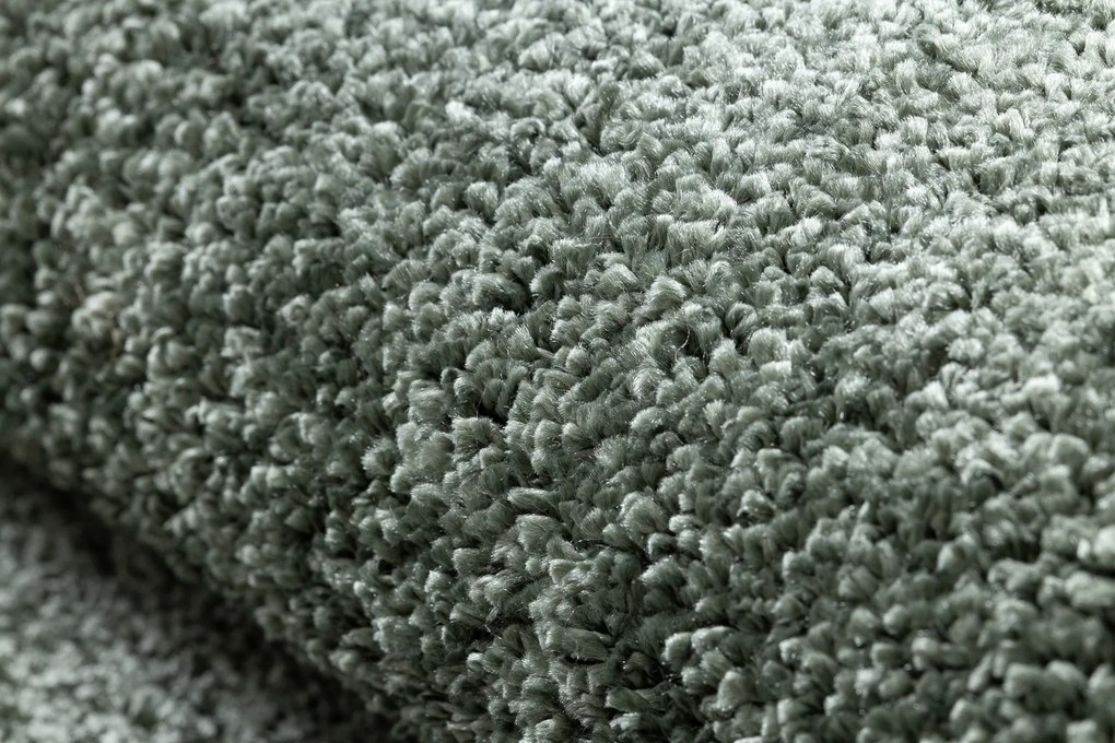 Okrúhly koberec INDUS 27 zelený, melanž