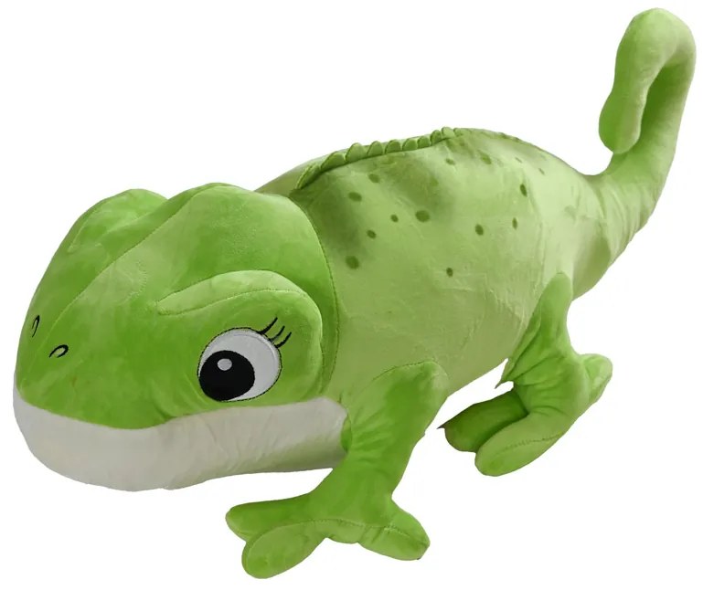 Plyšový CHAMELEON s detskou dekou vo vnútri, zelený