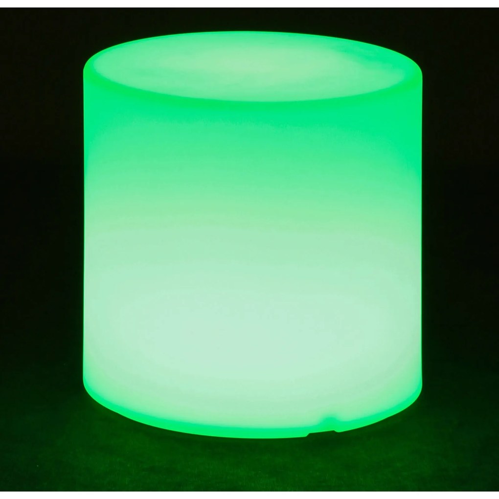 LED svietiaci stolík/taburet, 40x40x40 cm