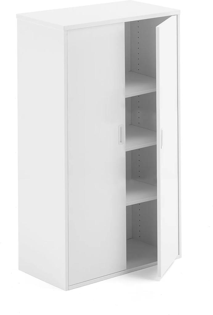 Kancelárska skriňa Modulus, 1600x800x400 mm, biela