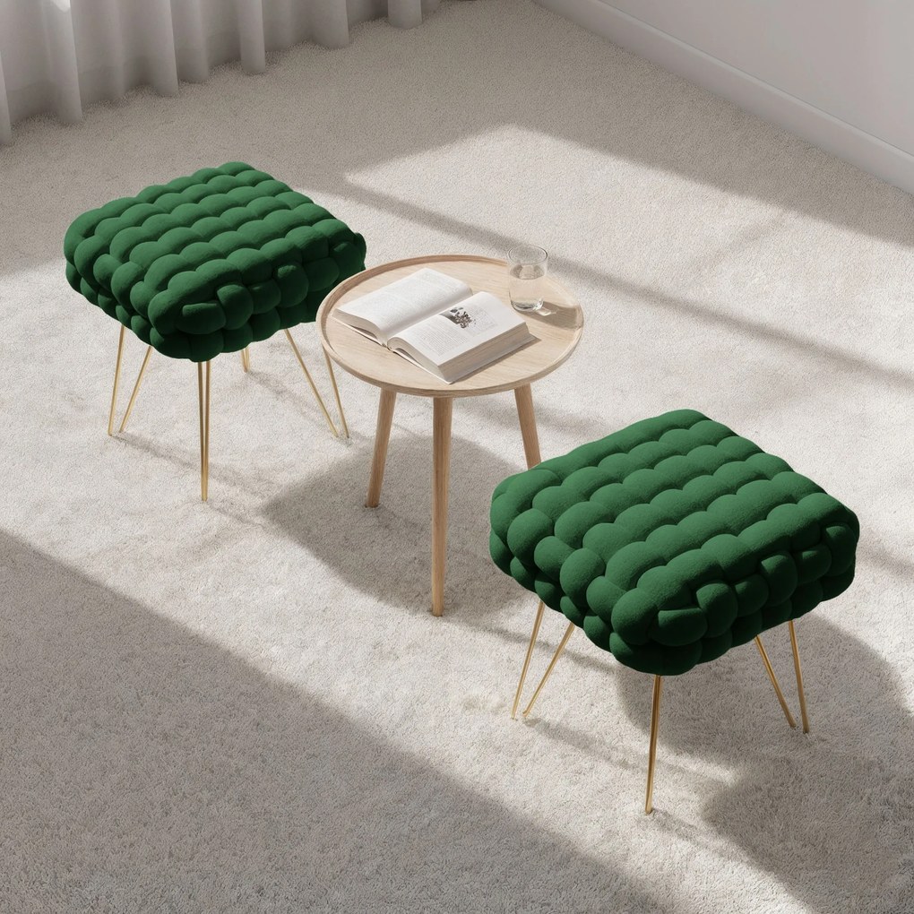 Taburet Dotty zelený