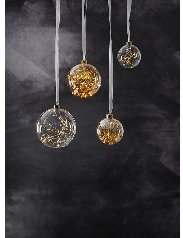 Biela vianočná svetelná dekorácia ø 15 cm Glow – Star Trading