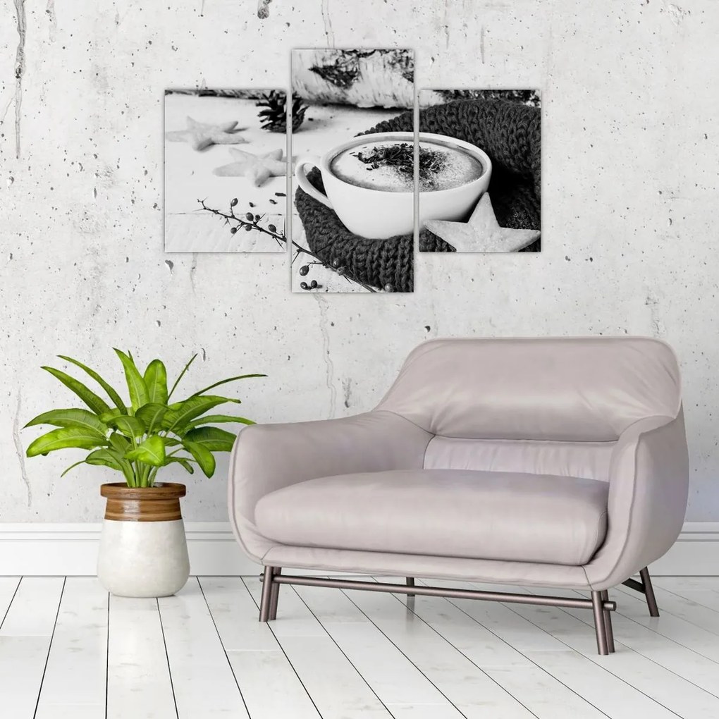 Obraz - Zimné cappuccino (90x60 cm)