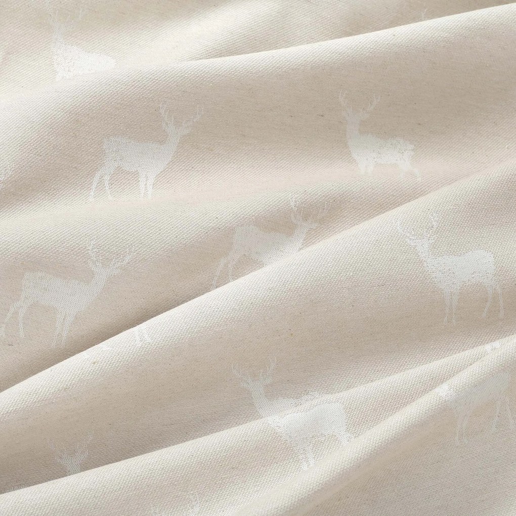 Goldea dekoračná obliečka na vankúš natura – jeleňe na režnej 40 x 40 cm