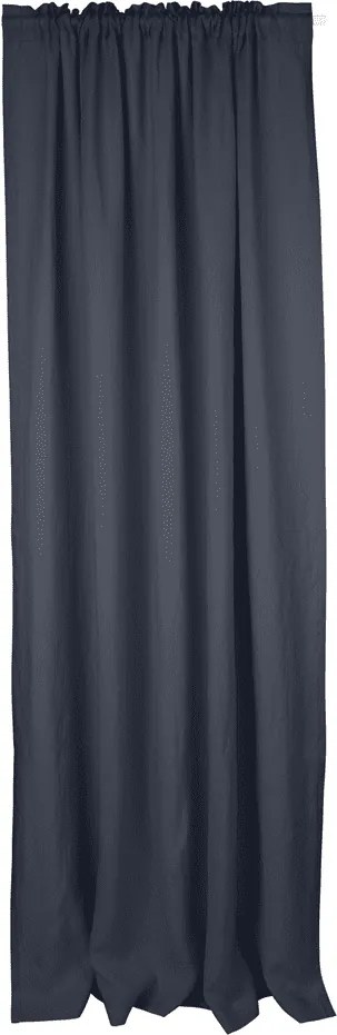 Ľanový záves grafitová 140/300cm 180 cm