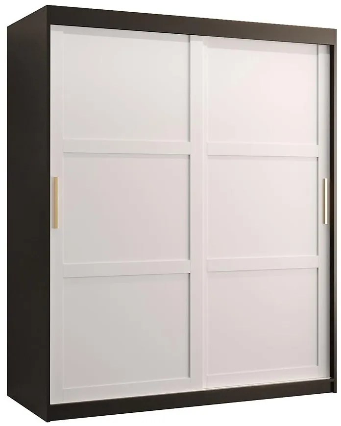 Skriňa Amiro 1 150 čierny/biely