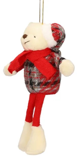 Závesná vianočná dekorácia GRIDO medvedík 980453