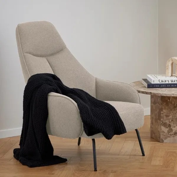 Designové relaxační křeslo Texas béžové