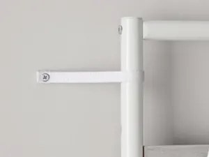 Predsieňová vešiaková skriňa s botníkom a zrkadlom Vasagle Pagas dub prírodný/biela