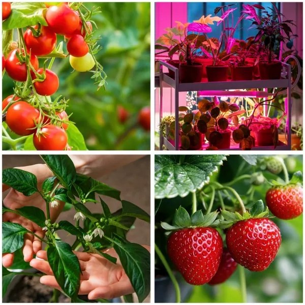 Brilagi-LED Stmiev. stojacia lampa na pestovanie rastlín VITABLOOM 4xLED/7,5W/230V