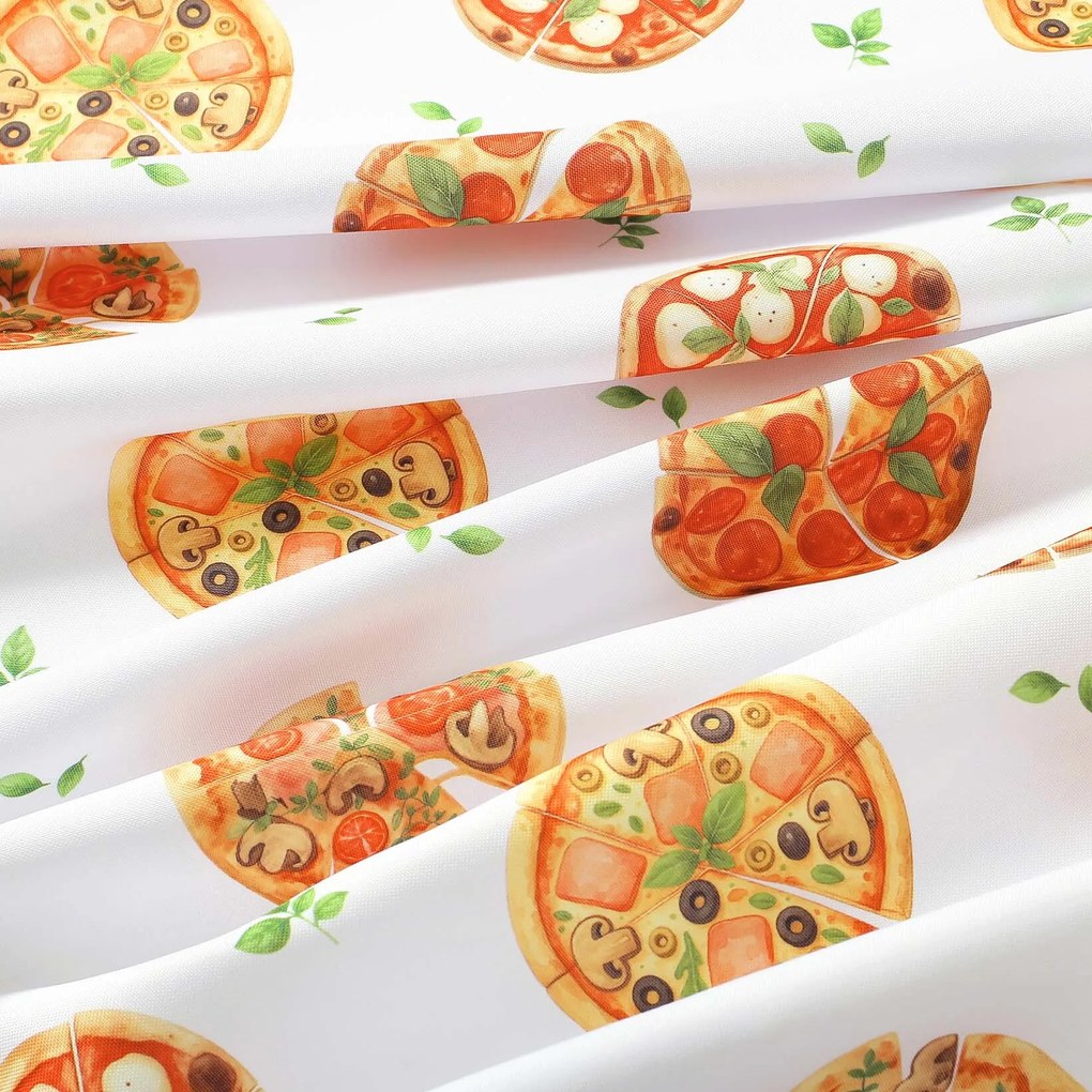 Goldea dekoračná obliečka na vankúš luca - lahodná pizza 50 x 50 cm