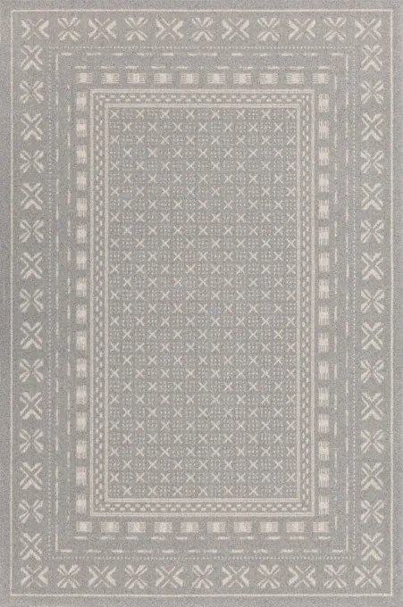Koberec Agnella Noble Blockprint sivý