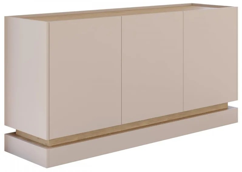 Komoda Arlotekis K160 3D, Farby: čierna / dub cremona
