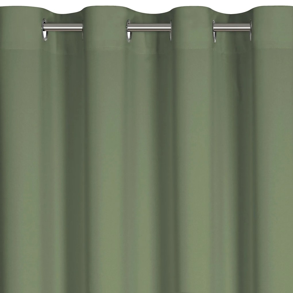 ZÁVES NA KRÚŽKOCH RITA 140X250 CM OLIVOVÁ