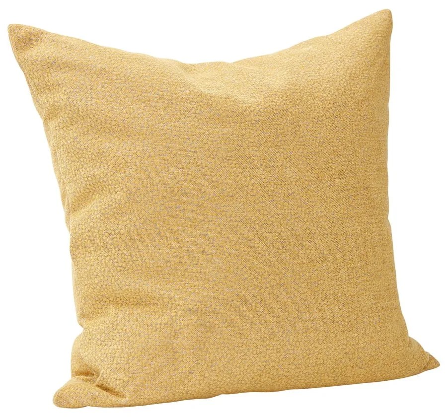 Žltý vankúš Hübsch Nela, 60 x 60 cm
