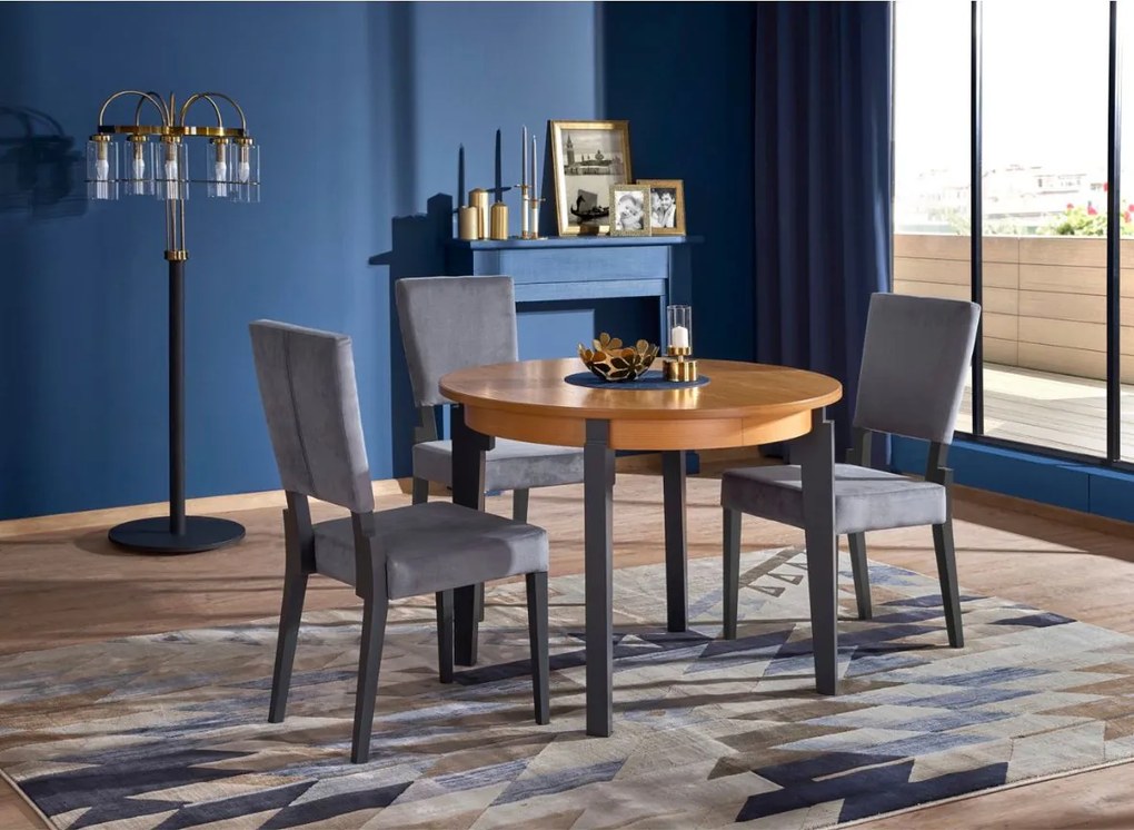 Jedálenská stolička Sorbus, grafitová/sivá