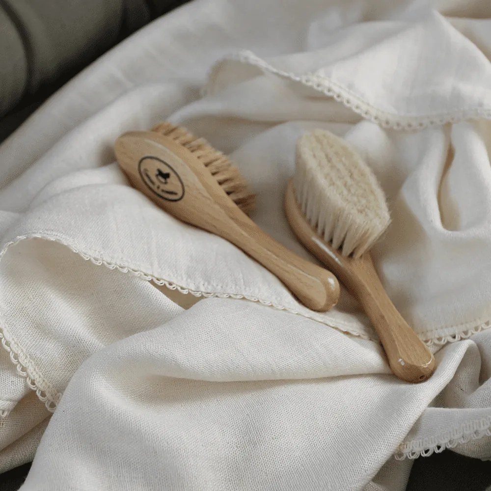 Bambusová Junior zavinovačka s čipkou vanilka 100x135 cm