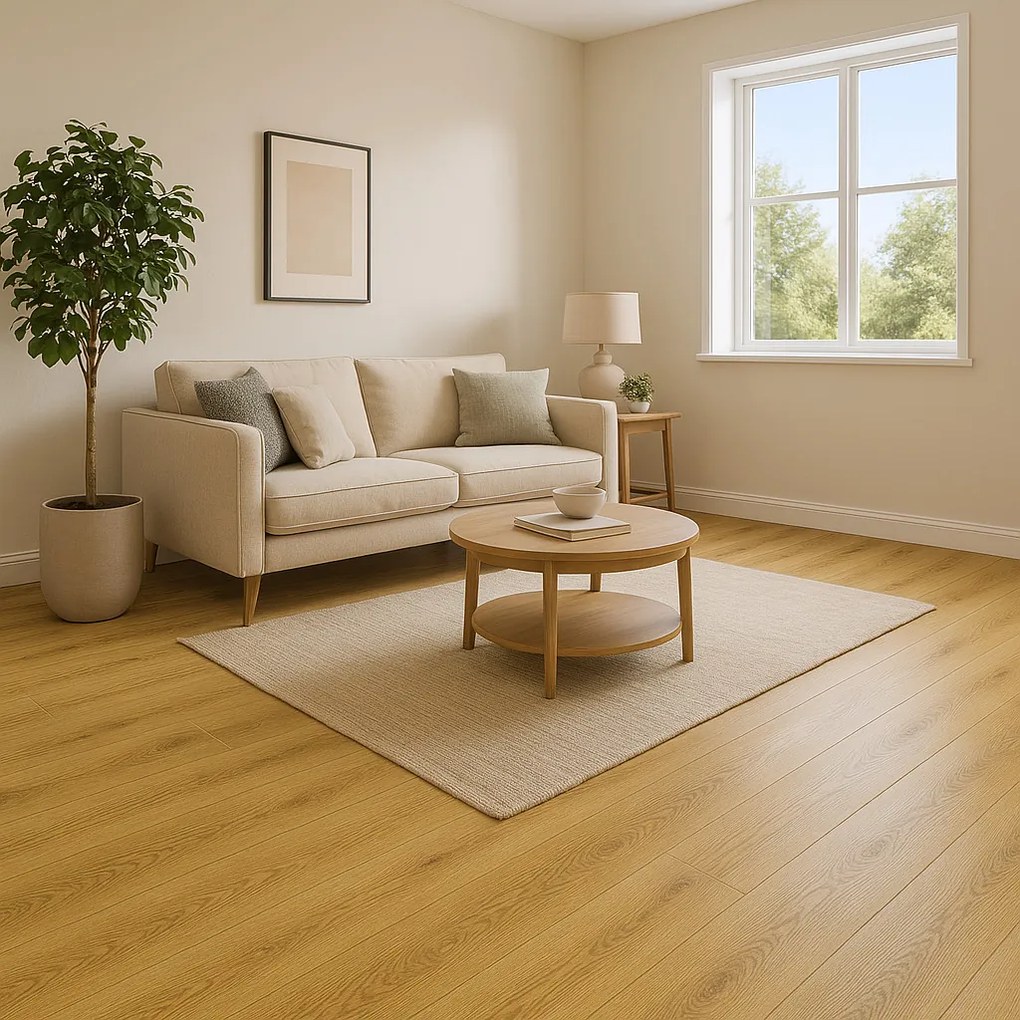 Beauflor, PVC podlaha - lino Texalino Supreme 636 L Columbian Oak - dub, na mieru, šíře 2m,3m,4m, hnedá, filc, chodba / predsieň