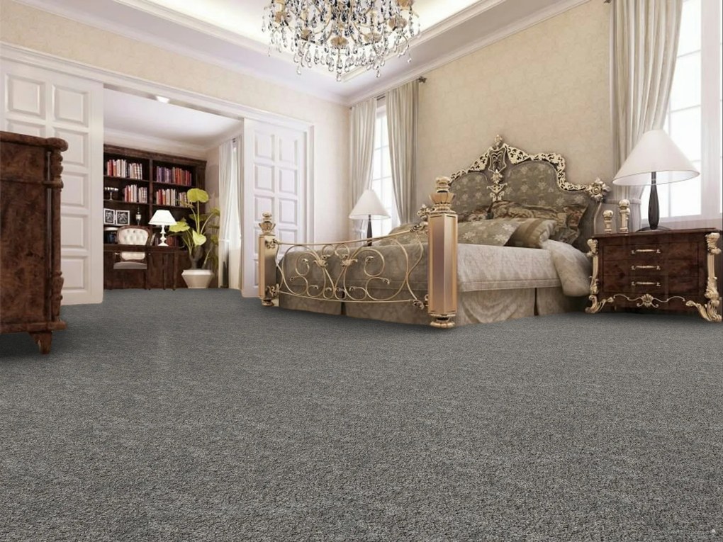 ITC, Koberec metráž Coletta 96, na mieru, šíře 4m,5m, šedá, twinback (filc+juta), obchodné priestory