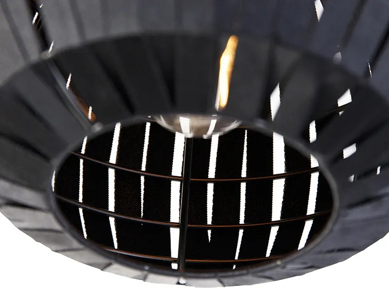 Moderné stropné svietidlo čierne 26 cm - Zoë