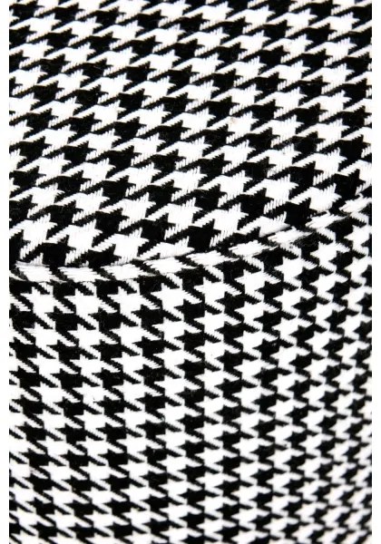 Taburet ARUNA pr. 36 cm biela/čierna/zlatá