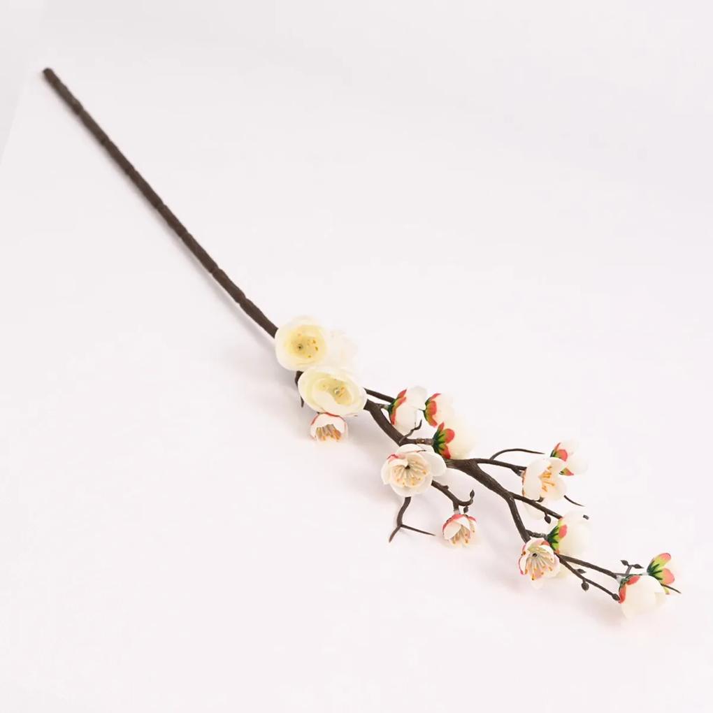 Konár čerešňový kvet 60 cm, krémová