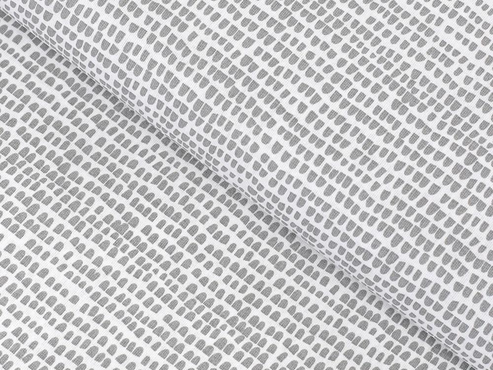 Biante Bavlnená obliečka na vankúš s lemom Sandra SA-061 Nepravidelné tvary na bielom 40 x 40 cm