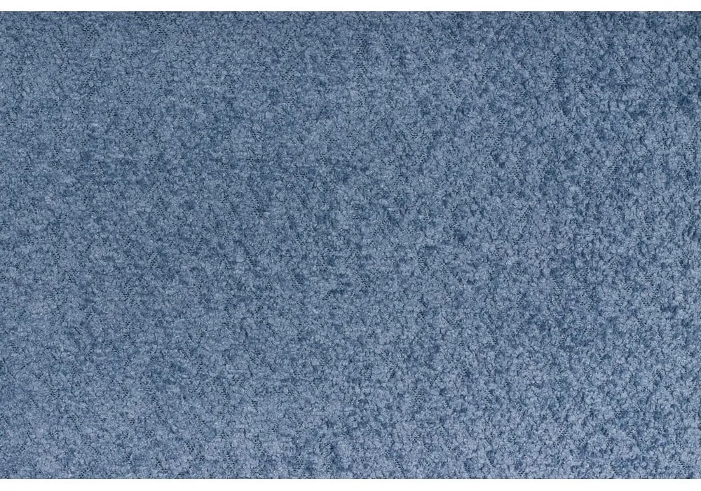 Modrá čalúnená dvojlôžková posteľ s roštom 140x200 cm Tina - Ropez