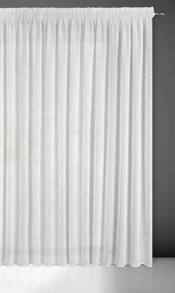 ZÁCLONA NA PÁSKE CARLA 300X270 CM BIELA