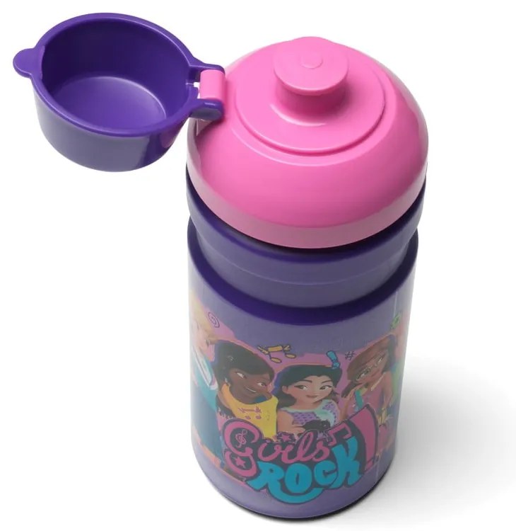 Set fľaše na vodu a boxu na desiatu LEGO® Friends Girls Rock