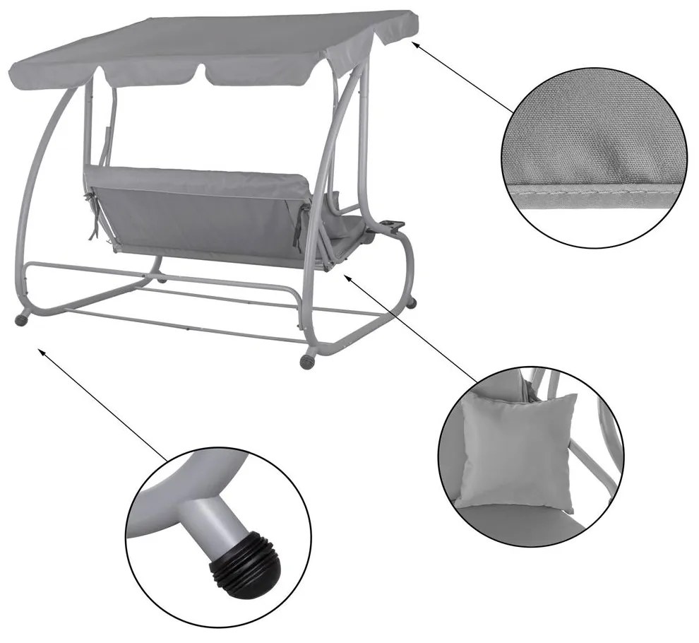 Záhradná hojdačka VENEZIA SPRINGOS GS0015