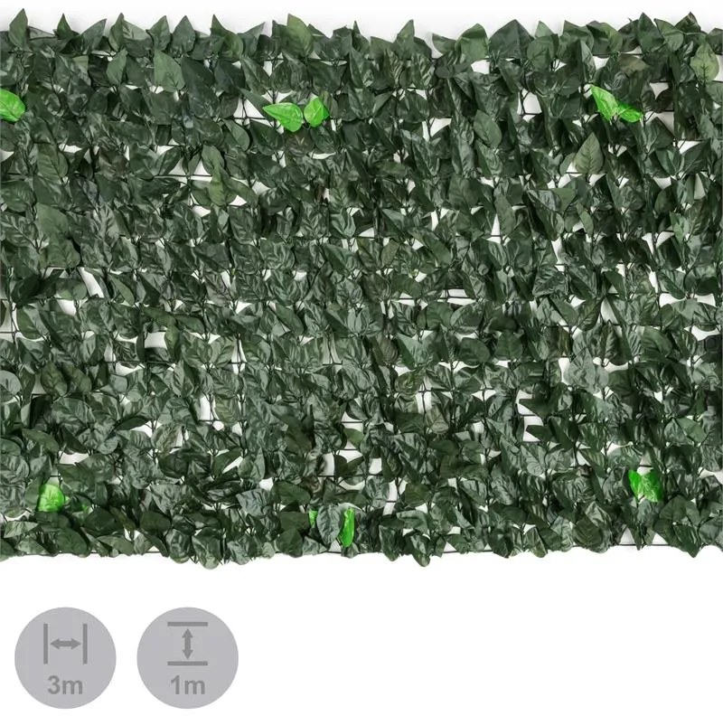 Blumfeldt Fency Dark Leaf, zástena, ochrana pred pozorovaním, ochrana pred vetrom, 300 x 100 cm, buk, tmavozelená