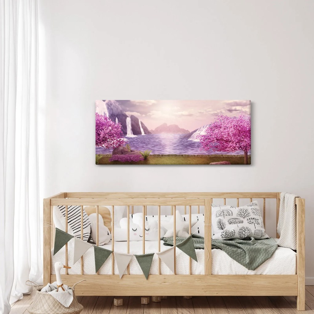 Obraz jazera (120x50 cm)