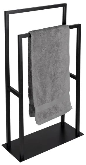 WENKO 26056100 - Stojan na uteráky RIVALTA 46x80 cm nerez/čierna