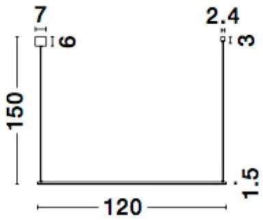 LED luster Elettra 120 zlaté