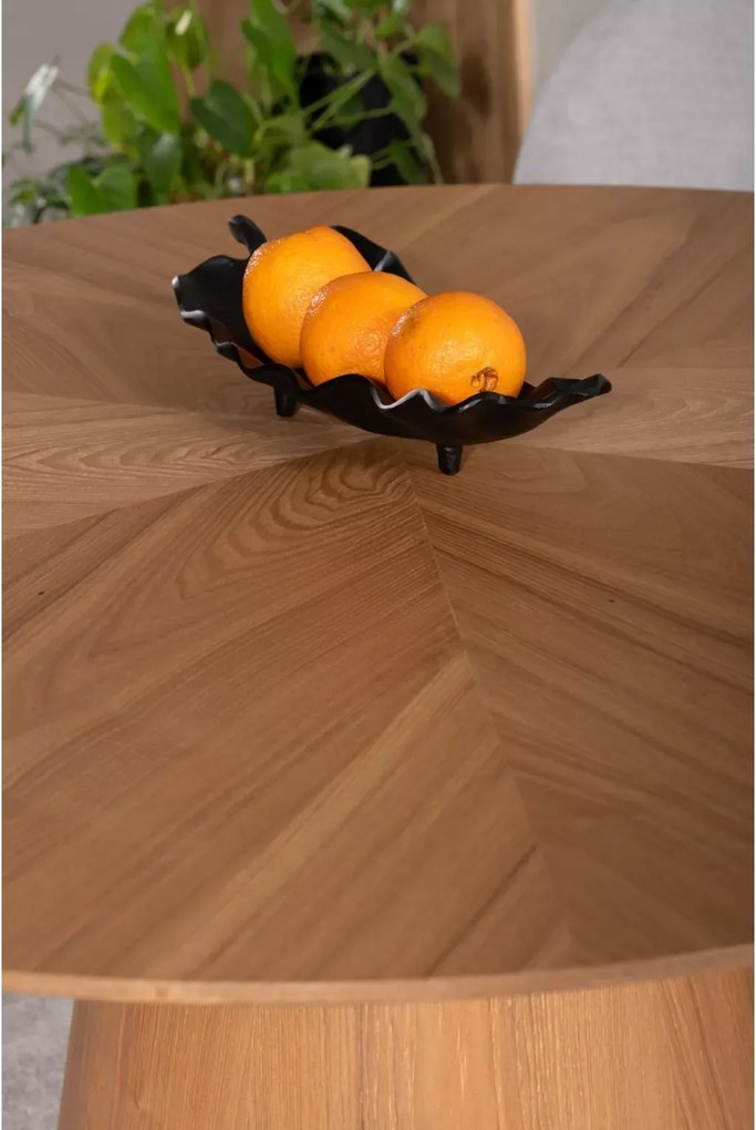 Okrúhly jedálenský stôl ANGEL 120x120 cm, dekor dub