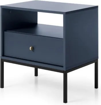 Nočný stolík Mono námornícky modrá (MS54), navy/čierny