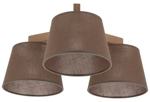 Brilagi - Prisadený luster LATTE SABIA 3xE27/15W/230V borovica/hnedá