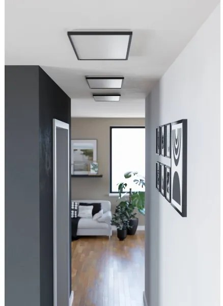 Eglo 901445-LED Kúpeľňové stropné svietidlo ROVITO 17,2W/230V 30x57cm IP44 čierna