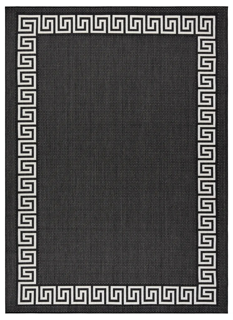 Koberec FLAT SISAL 49373690 Grécky čierno / krémový