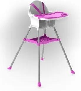 DOLONI Jedálenská stolička fialová