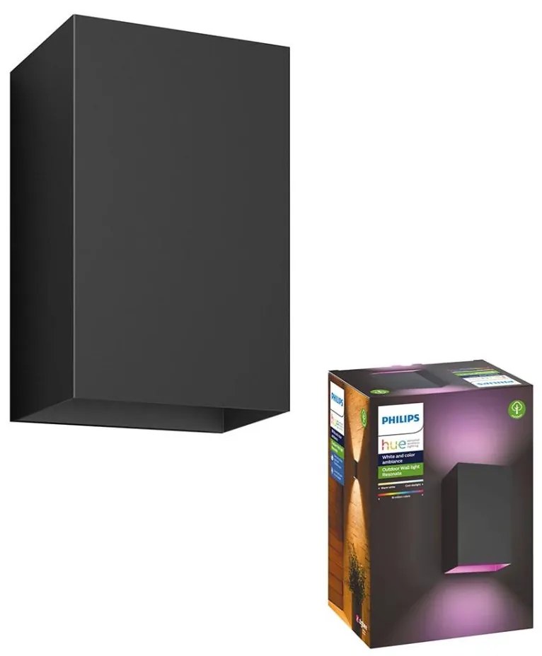 Philips 17464/30/P7 - LED RGB Vonkajšie svietidlo Hue RESONATE 2xLED/8W/230V IP44