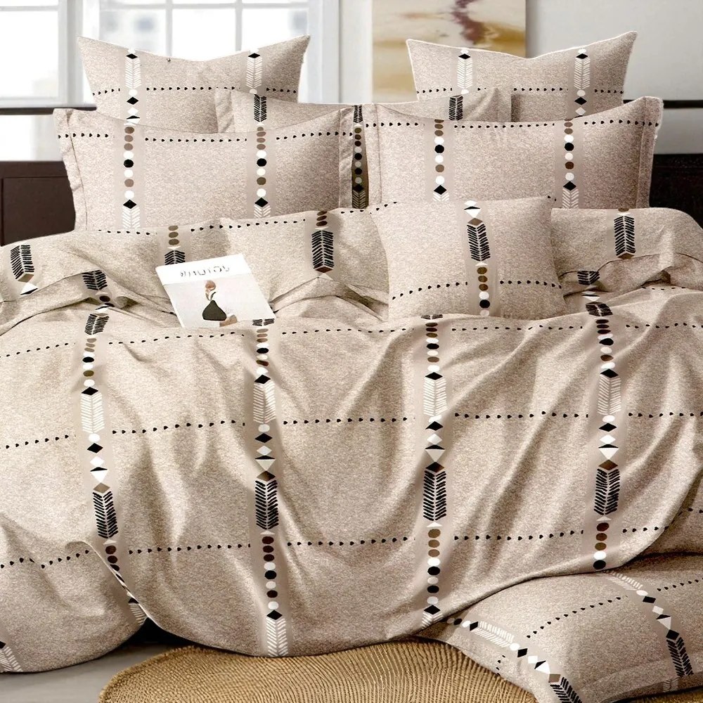 Flanelové obliečky Homa ALEVA STILL 7-set 140x200 cm