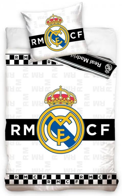 Detské obliečky Real Madrid Thin Chessboard ,140x200/70x90 cm