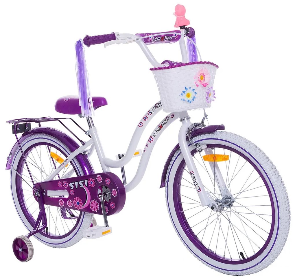 Mexller Detský bicykel Sisi Bielo-fialový 20&quot; 2023