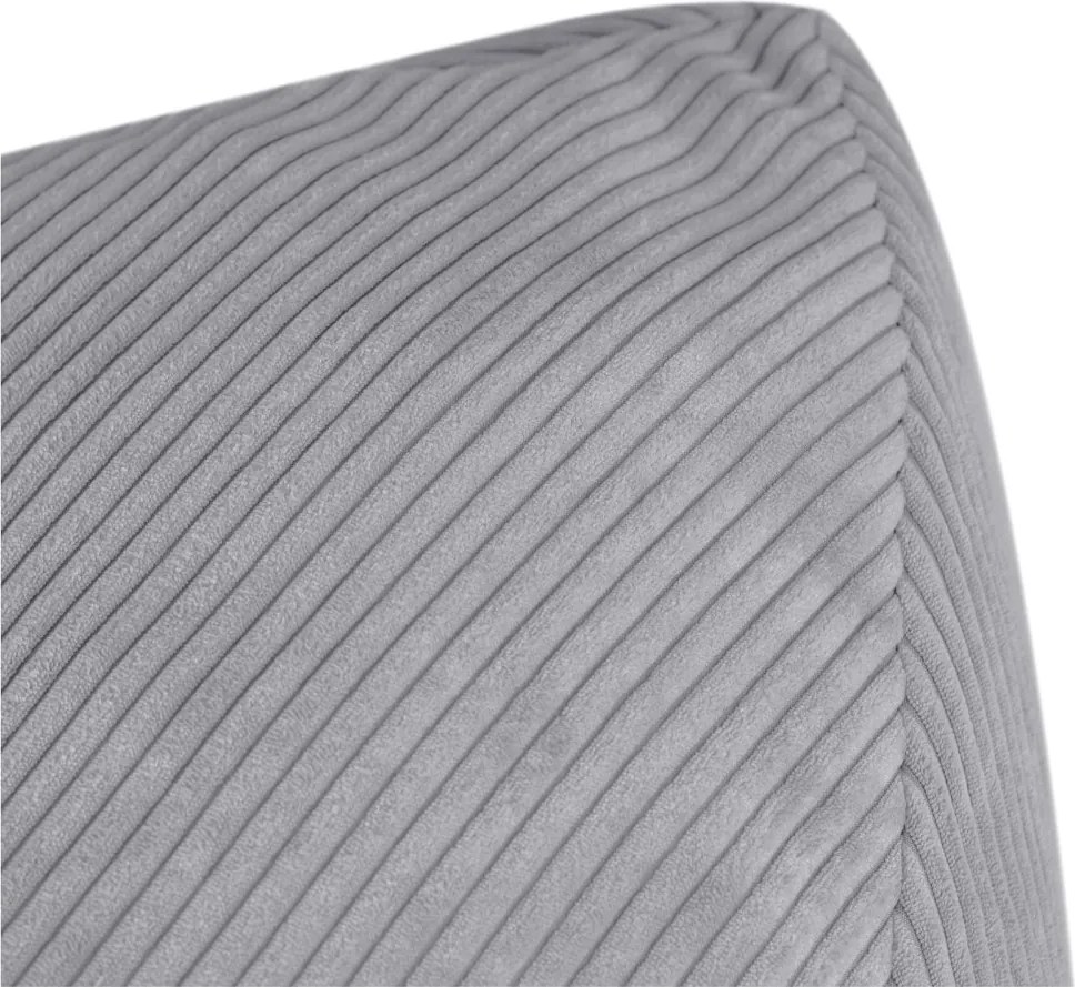 Sedací vak pre deti – sivý, prémiový manšestr