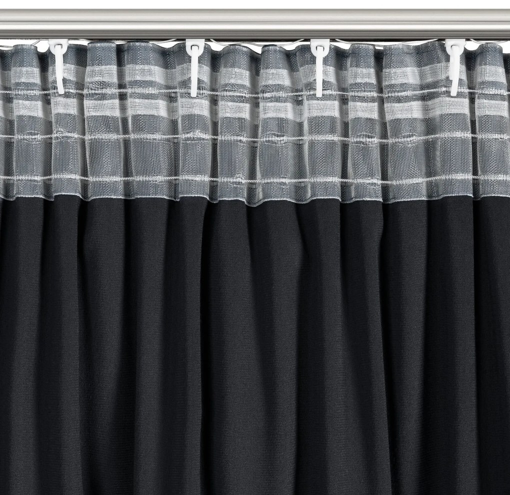 ZATEMŇOVACÍ ZÁVES NA PÁSKE DANI 140X250 CM ČIERNA